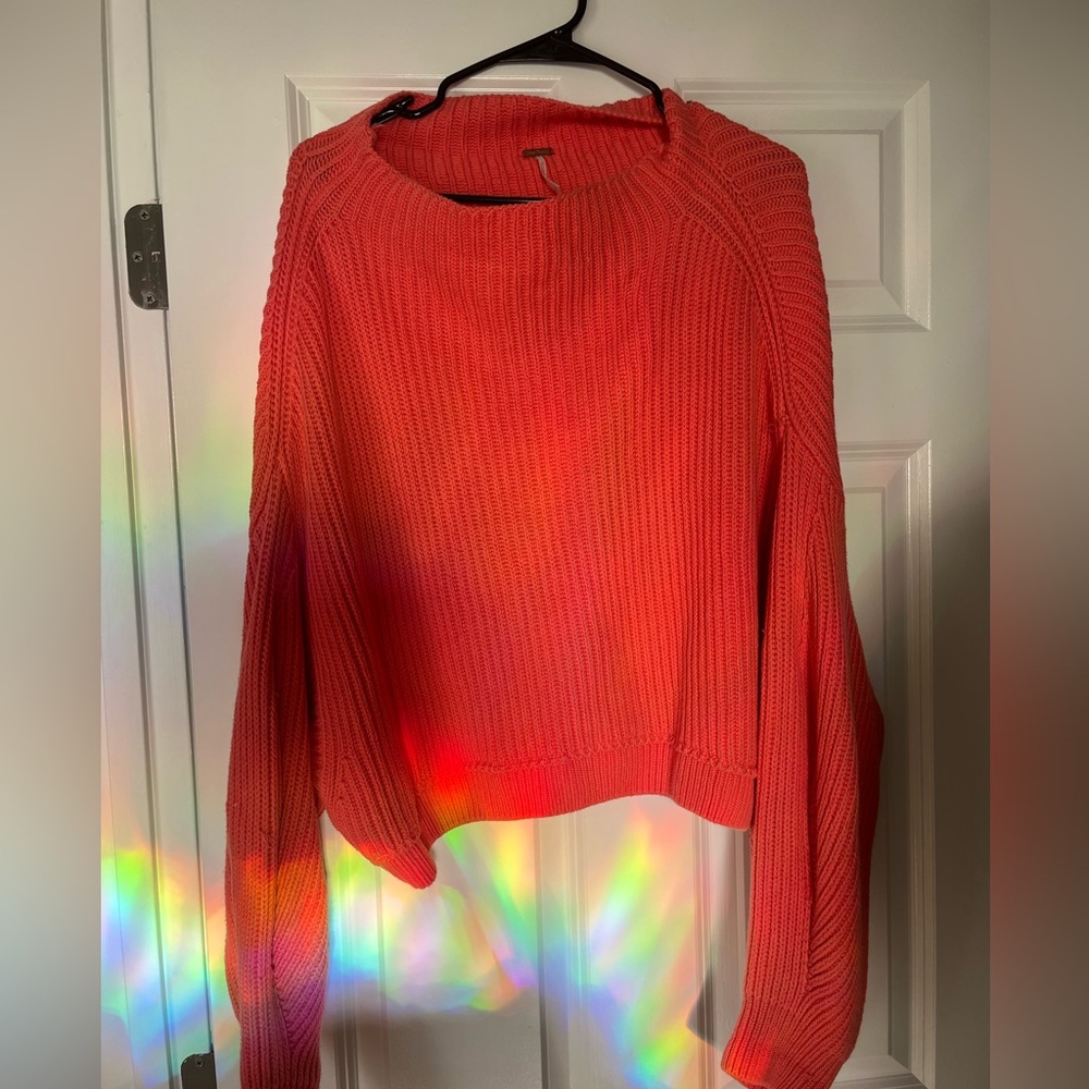 Free People Ribbed Mock Neck Dolman Sleeve Sweater size XS